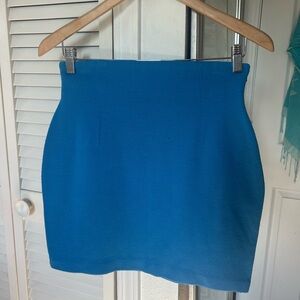 Evan Picone Vibrant Blue Mini Skirt